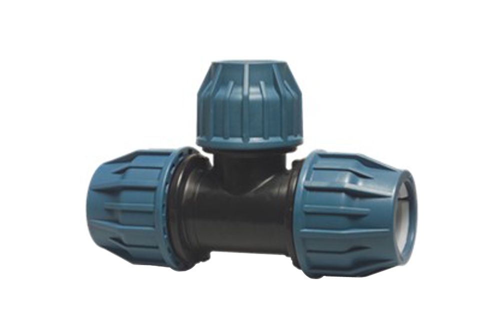 Trójnik redukcyjny do rur PE 32x25x32 mm skręcany do wody PN16