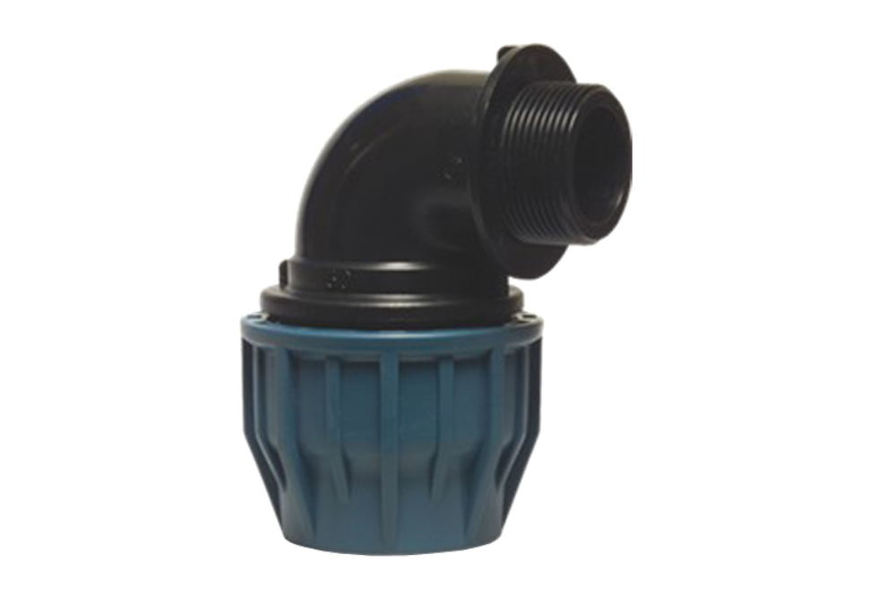 Kolano do rur PE 63x2" GZ 90° PN16