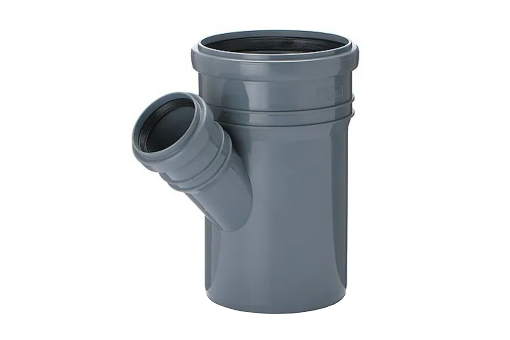 Trójnik kanalizacyjny PCV PP 110/50x45°
