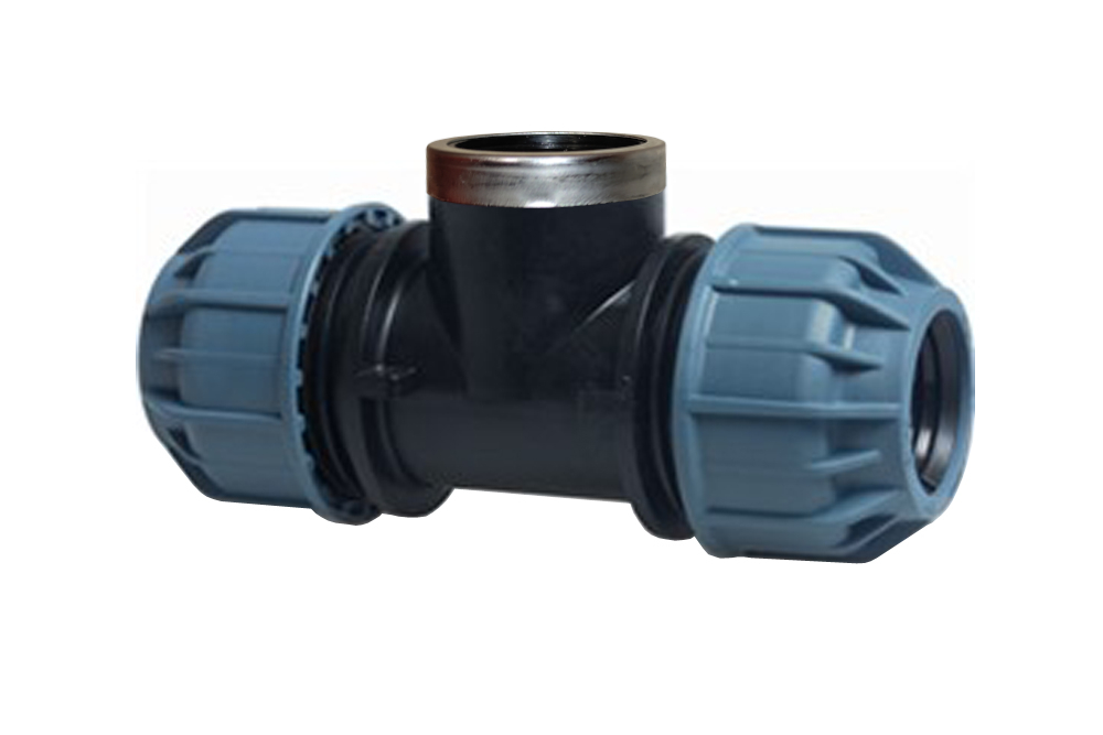 Trójnik do rur PE 63x2"x63 GW PN10