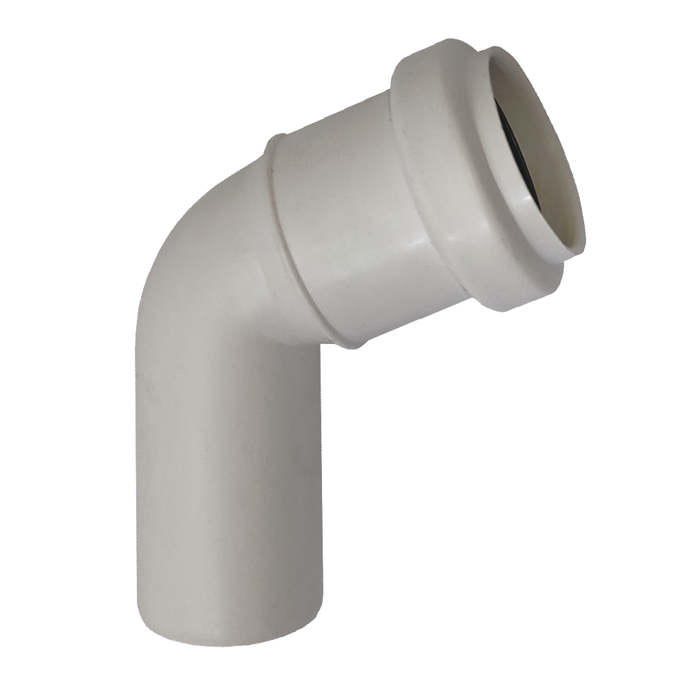Kolano kanalizacyjne 40/67° PCV PP