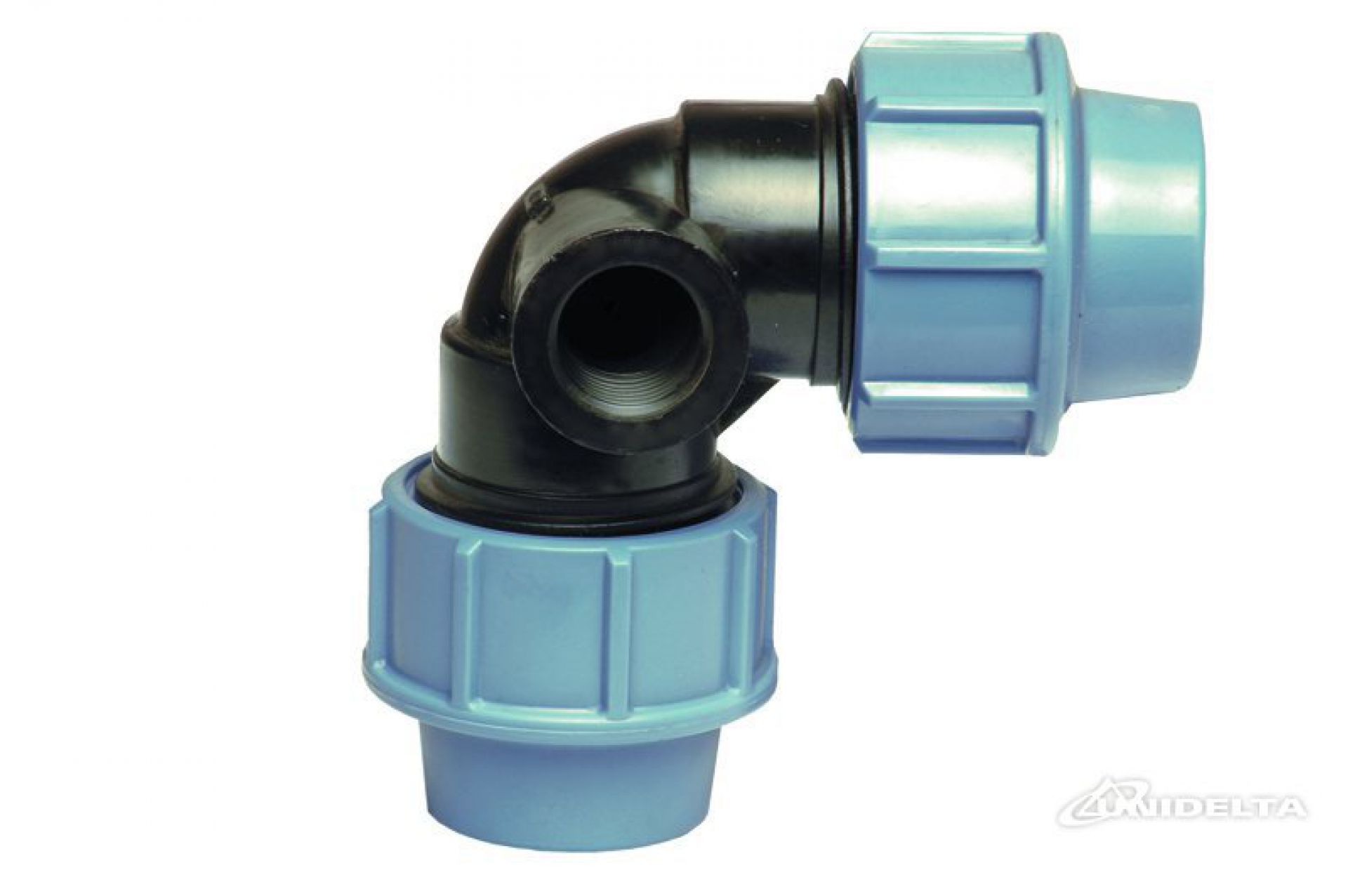 Kolano do rur PE 25x25x1/2" GW 90° skręcane do wody UNIDELTA PN16