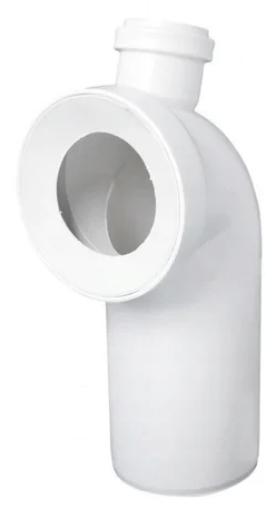 Kolano przyłączeniowe do WC 90° z redukcją 110x50 z wyjściem pod umywalkę
