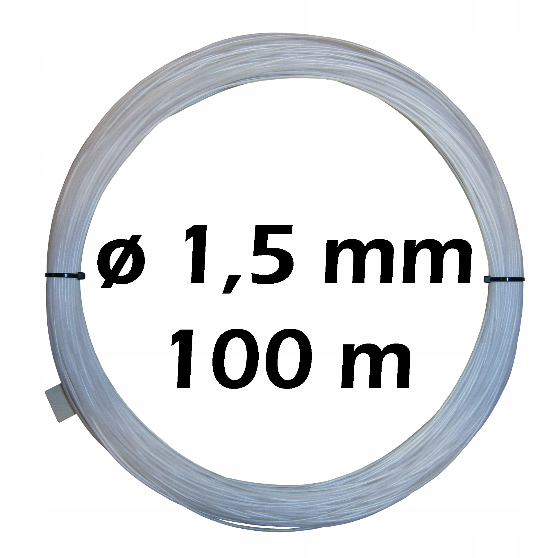 Żyłka gospodarcza techniczna studniarska do mocowania filtrów 1,5 mm 100m