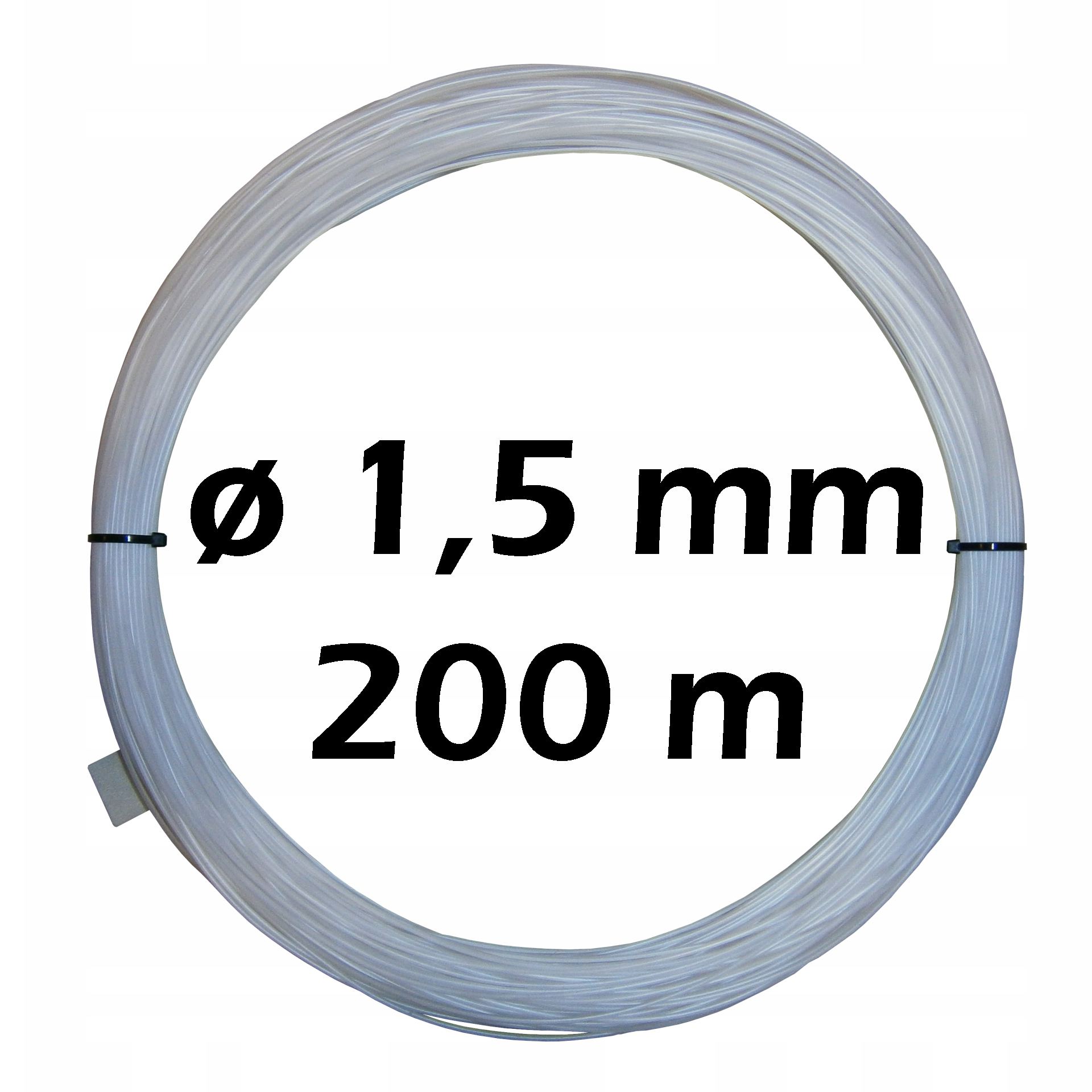 Żyłka gospodarcza techniczna studniarska do mocowania filtrów 1,5 mm 200m