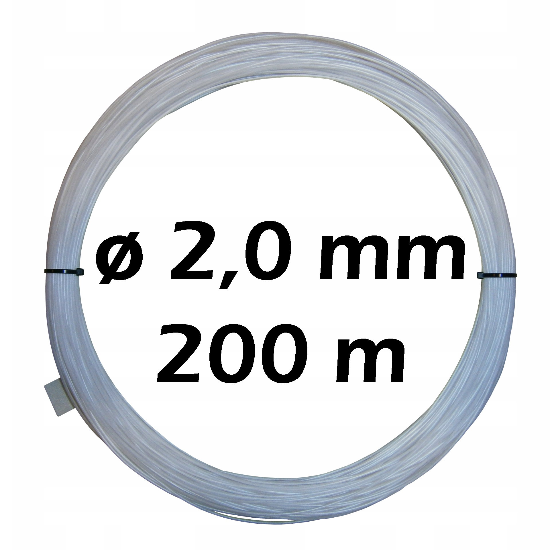 Żyłka gospodarcza techniczna studniarska do mocowania filtrów 2,0 mm 200m