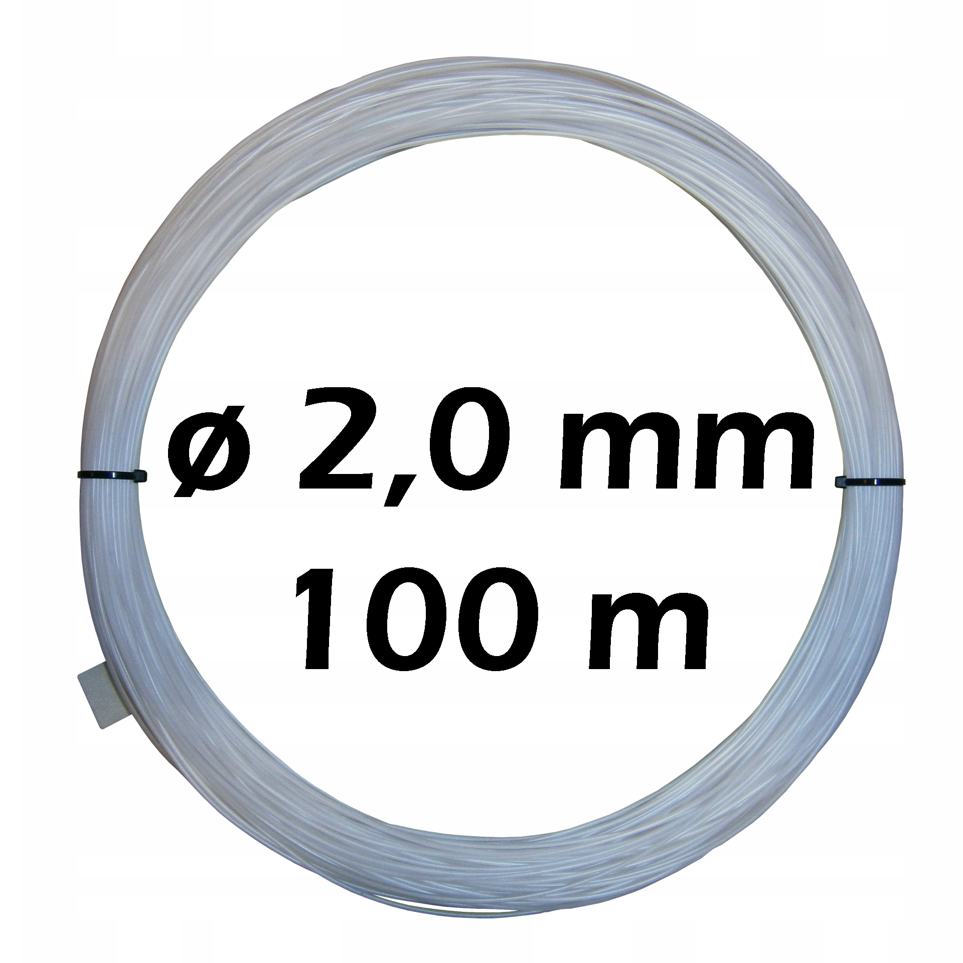 Żyłka gospodarcza techniczna studniarska do mocowania filtrów 2,0 mm 100m