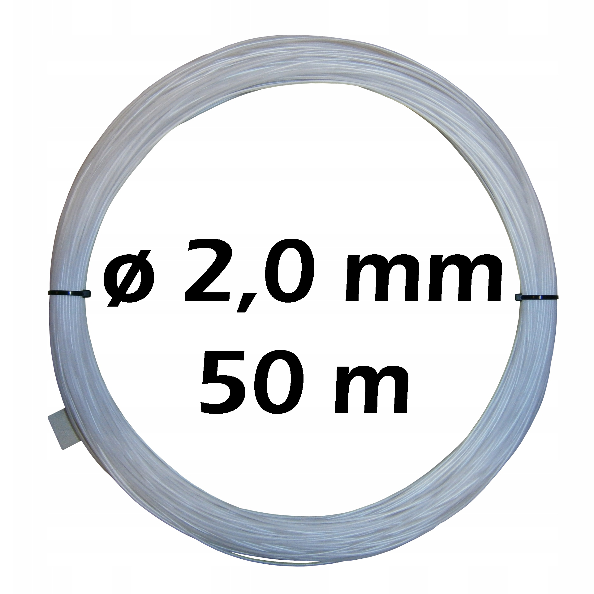 Żyłka gospodarcza techniczna studniarska do mocowania filtrów 2,0 mm 50m