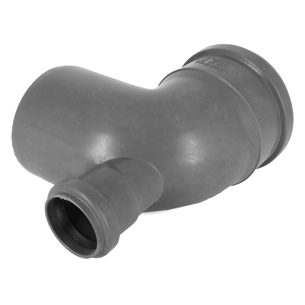 Kolano kanalizacyjne PCV PP 110x90° redukcyjne fi 50 odejście TYLNE - obrazek 3