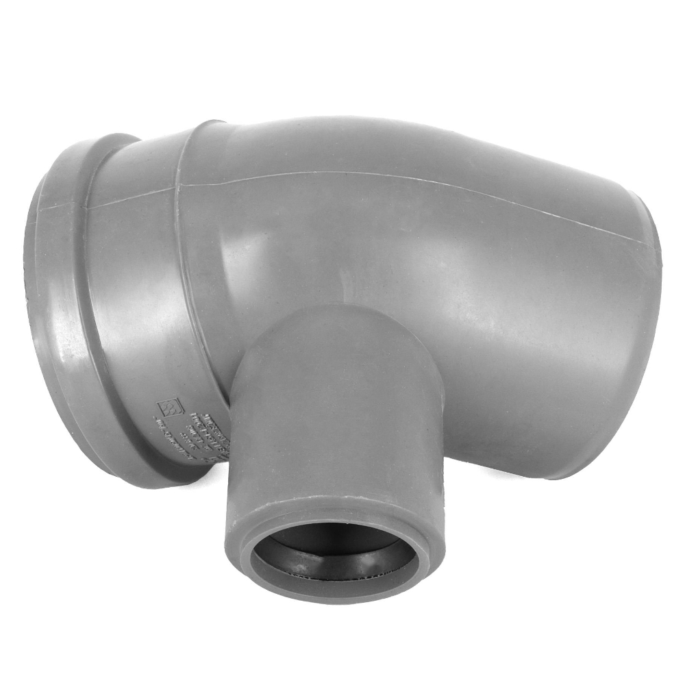 Kolano kanalizacyjne PCV PP 110x45° redukcyjne fi 50 odejście PRAWE - obrazek 3